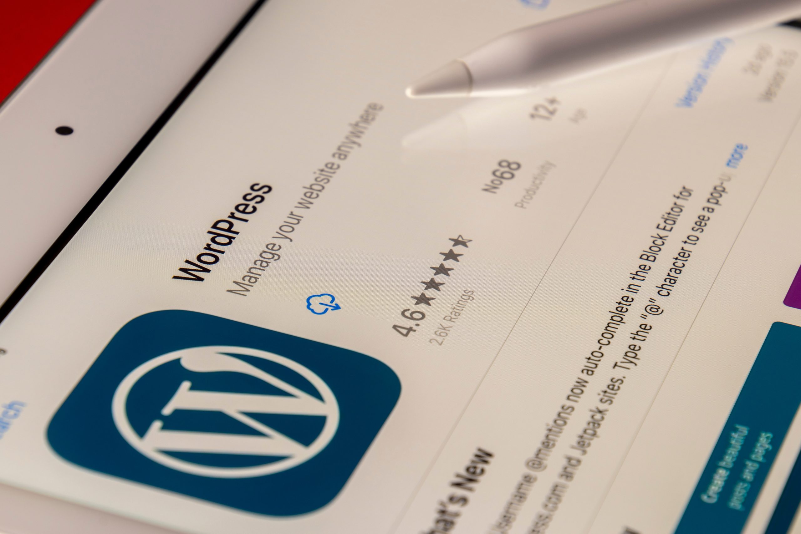 wordpress themes app homepage