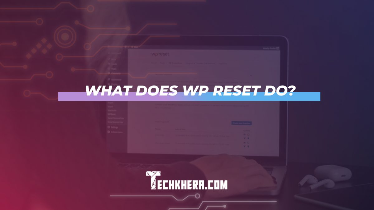 What Does WP Reset Do?