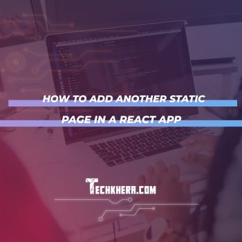 How to Add Another Static Page in a React App