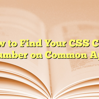 How to Find Your CSS Code Number on Common App