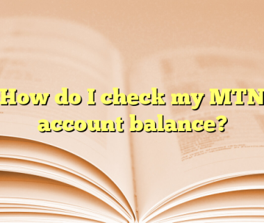 How do I check my MTN account balance?