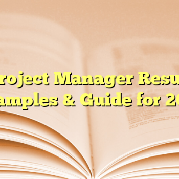 7 Project Manager Resume Examples & Guide for 2025