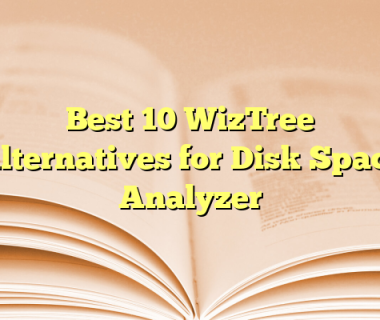 Best 10 WizTree Alternatives for Disk Space Analyzer