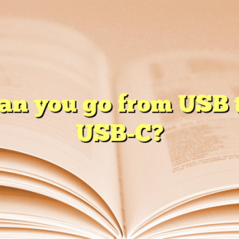 Can you go from USB to USB-C?