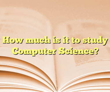 How much is it to study Computer Science?