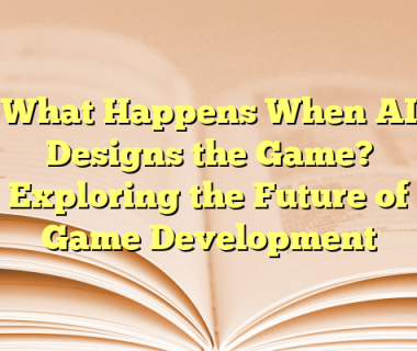 What Happens When AI Designs the Game? Exploring the Future of Game Development