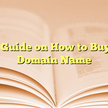 A Guide on How to Buy a Domain Name