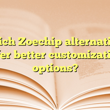 Which Zoechip alternatives offer better customization options?