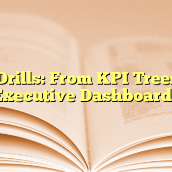 BI Drills: From KPI Trees to Executive Dashboards