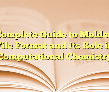 Complete Guide to Molden File Format and Its Role in Computational Chemistry