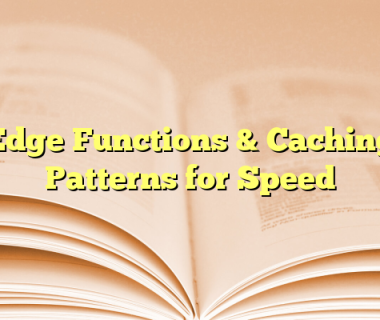 Edge Functions & Caching Patterns for Speed