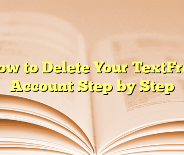 How to Delete Your TextFree Account Step by Step