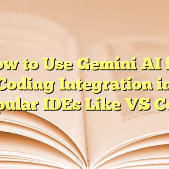 How to Use Gemini AI for Coding Integration in Popular IDEs Like VS Code