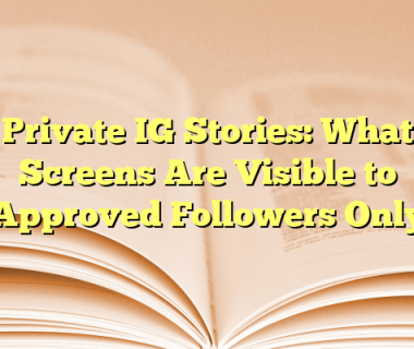 Private IG Stories: What Screens Are Visible to Approved Followers Only