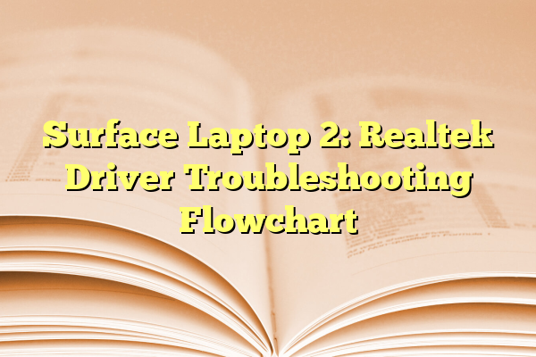 Surface Laptop 2: Realtek Driver Troubleshooting Flowchart