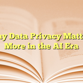 Why Data Privacy Matters More in the AI Era