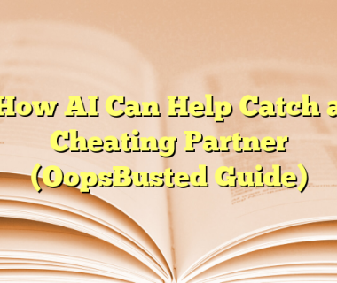 How AI Can Help Catch a Cheating Partner (OopsBusted Guide)