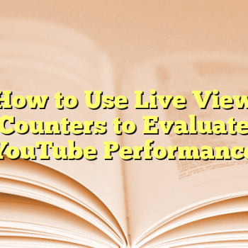 How to Use Live View Counters to Evaluate YouTube Performance