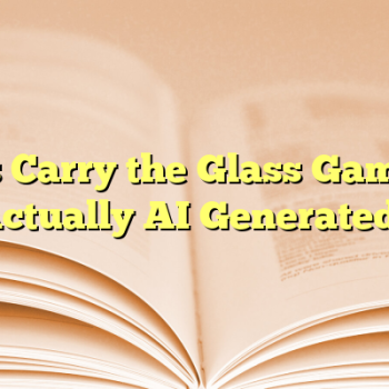 Is Carry the Glass Game Actually AI Generated?