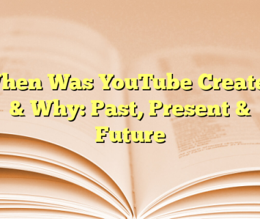 When Was YouTube Created & Why: Past, Present & Future