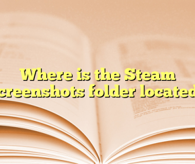 Where is the Steam screenshots folder located?