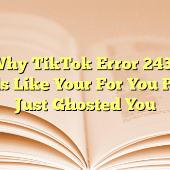 Why TikTok Error 2433 Feels Like Your For You Page Just Ghosted You