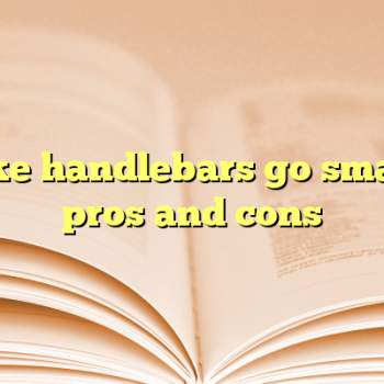 Bike handlebars go smart: pros and cons