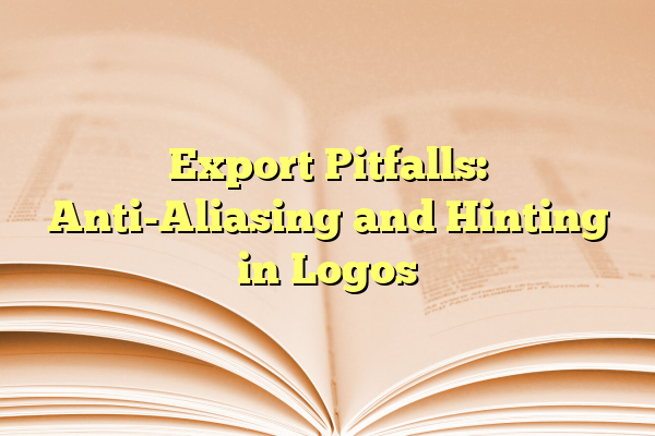 Export Pitfalls: Anti-Aliasing and Hinting in Logos