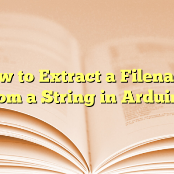 How to Extract a Filename from a String in Arduino