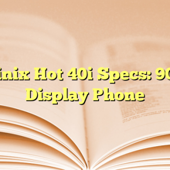 Infinix Hot 40i Specs: 90Hz Display Phone