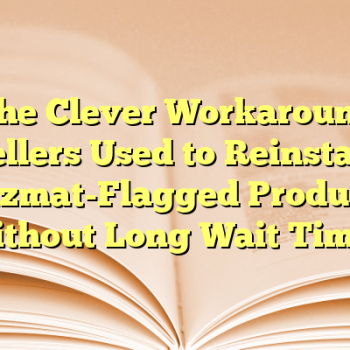 The Clever Workaround Sellers Used to Reinstate Hazmat-Flagged Products Without Long Wait Times