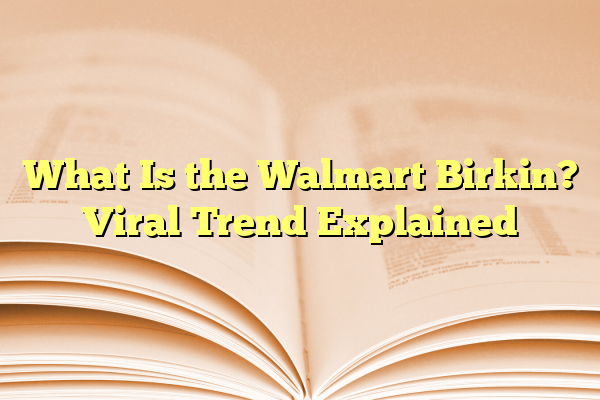What Is the Walmart Birkin? Viral Trend Explained