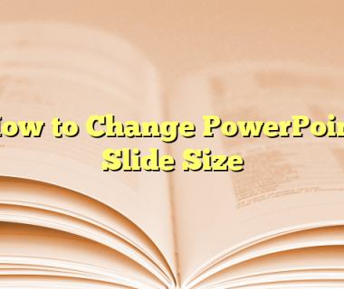 How to Change PowerPoint Slide Size