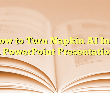 How to Turn Napkin AI Into a PowerPoint Presentation
