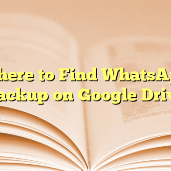 Where to Find WhatsApp Backup on Google Drive