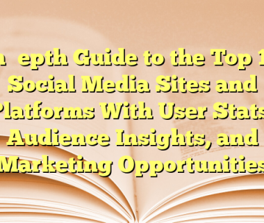 In‑Depth Guide to the Top 10 Social Media Sites and Platforms With User Stats, Audience Insights, and Marketing Opportunities