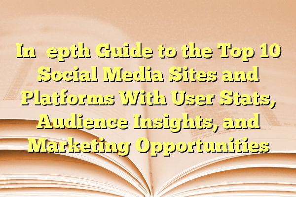 In‑Depth Guide to the Top 10 Social Media Sites and Platforms With User Stats, Audience Insights, and Marketing Opportunities