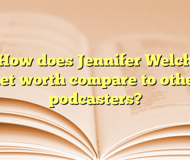 How does Jennifer Welch net worth compare to other podcasters?