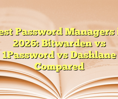 Best Password Managers in 2026: Bitwarden vs 1Password vs Dashlane Compared