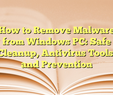 How to Remove Malware from Windows PC: Safe Cleanup, Antivirus Tools, and Prevention