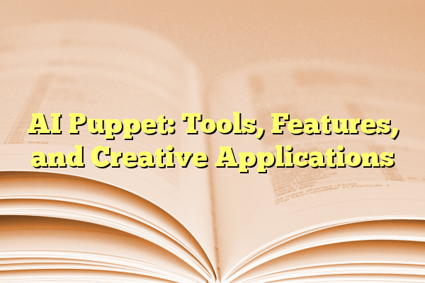 AI Puppet: Tools, Features, and Creative Applications