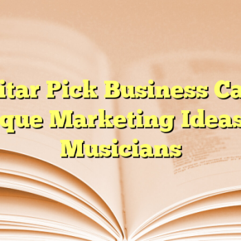 Guitar Pick Business Card: Unique Marketing Ideas for Musicians