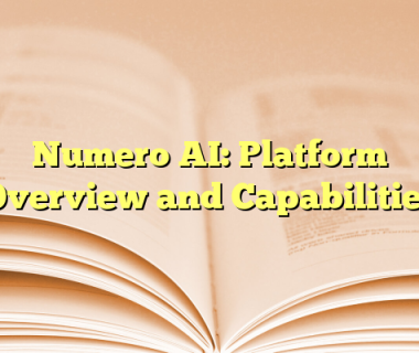 Numero AI: Platform Overview and Capabilities