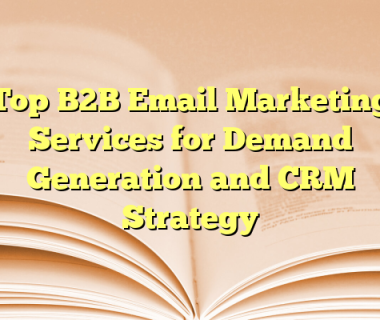 Top B2B Email Marketing Services for Demand Generation and CRM Strategy